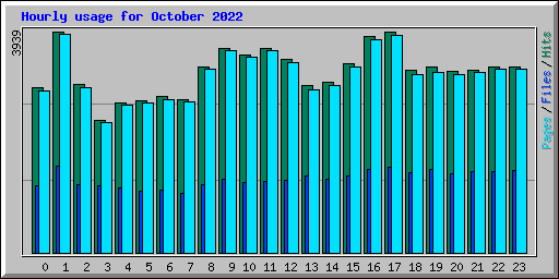 Hourly usage for October 2022